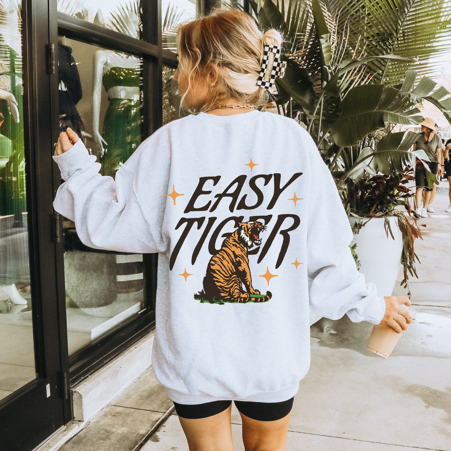 || Easy Tiger Graphic Crewneck || MADE TO ORDER
