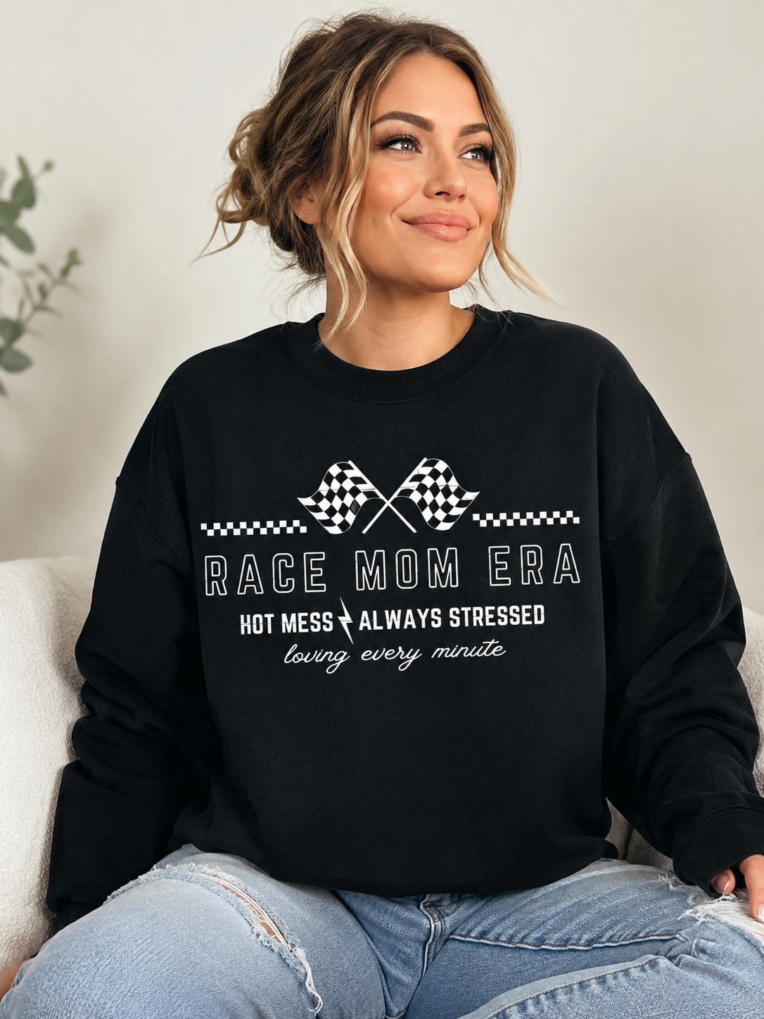 Race Mom Era Crewneck || MADE TO ORDER ||