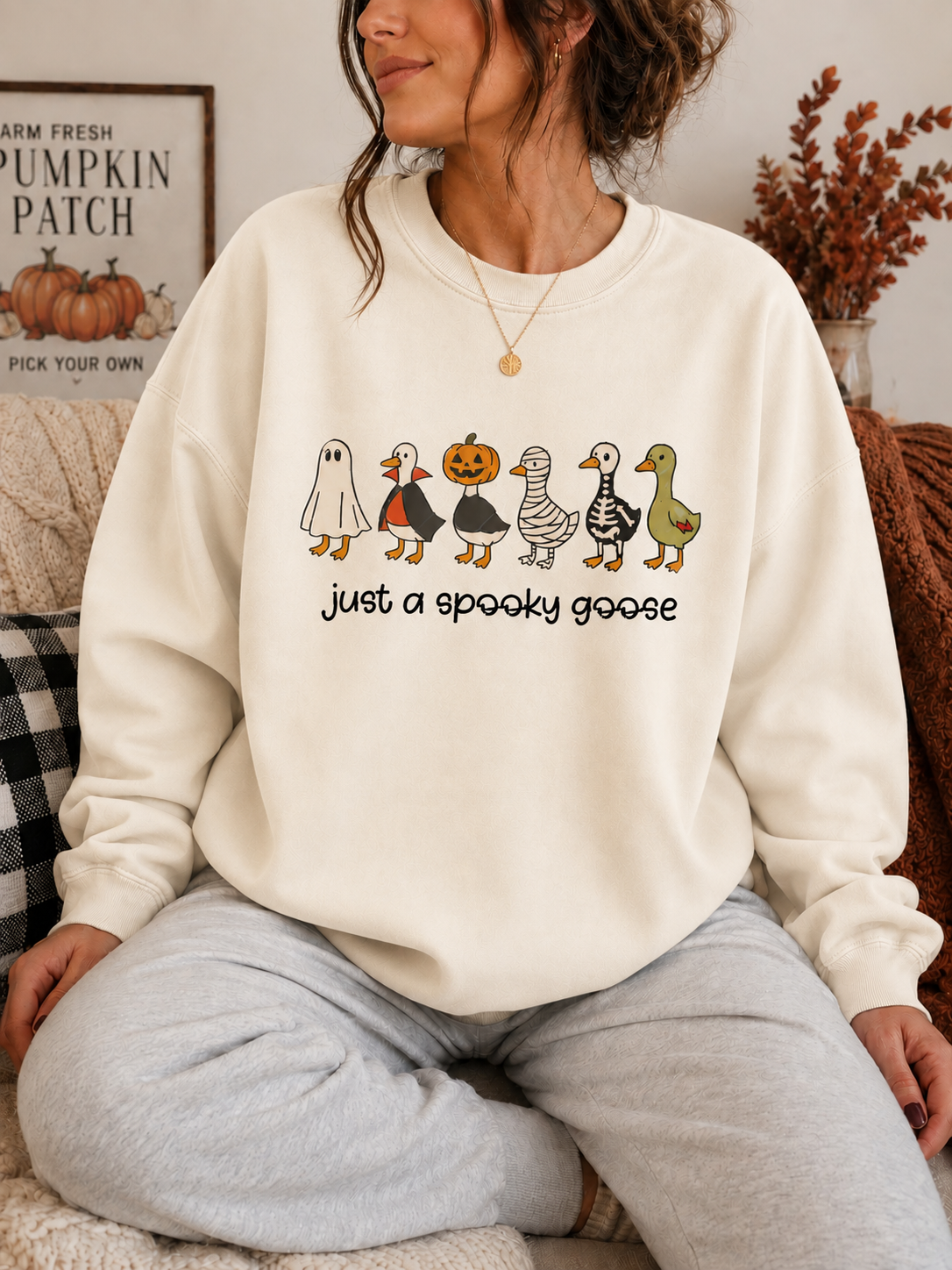 Just a spooky Goose CC Crewneck || MADE TO ORDER ||