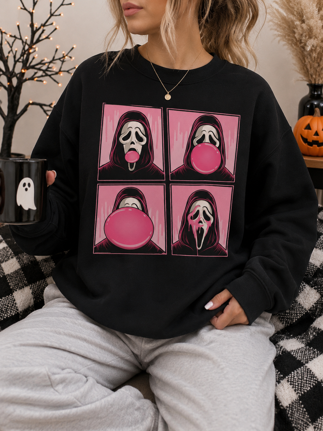 Bubblegum Screams Crewneck || MADE TO ORDER ||