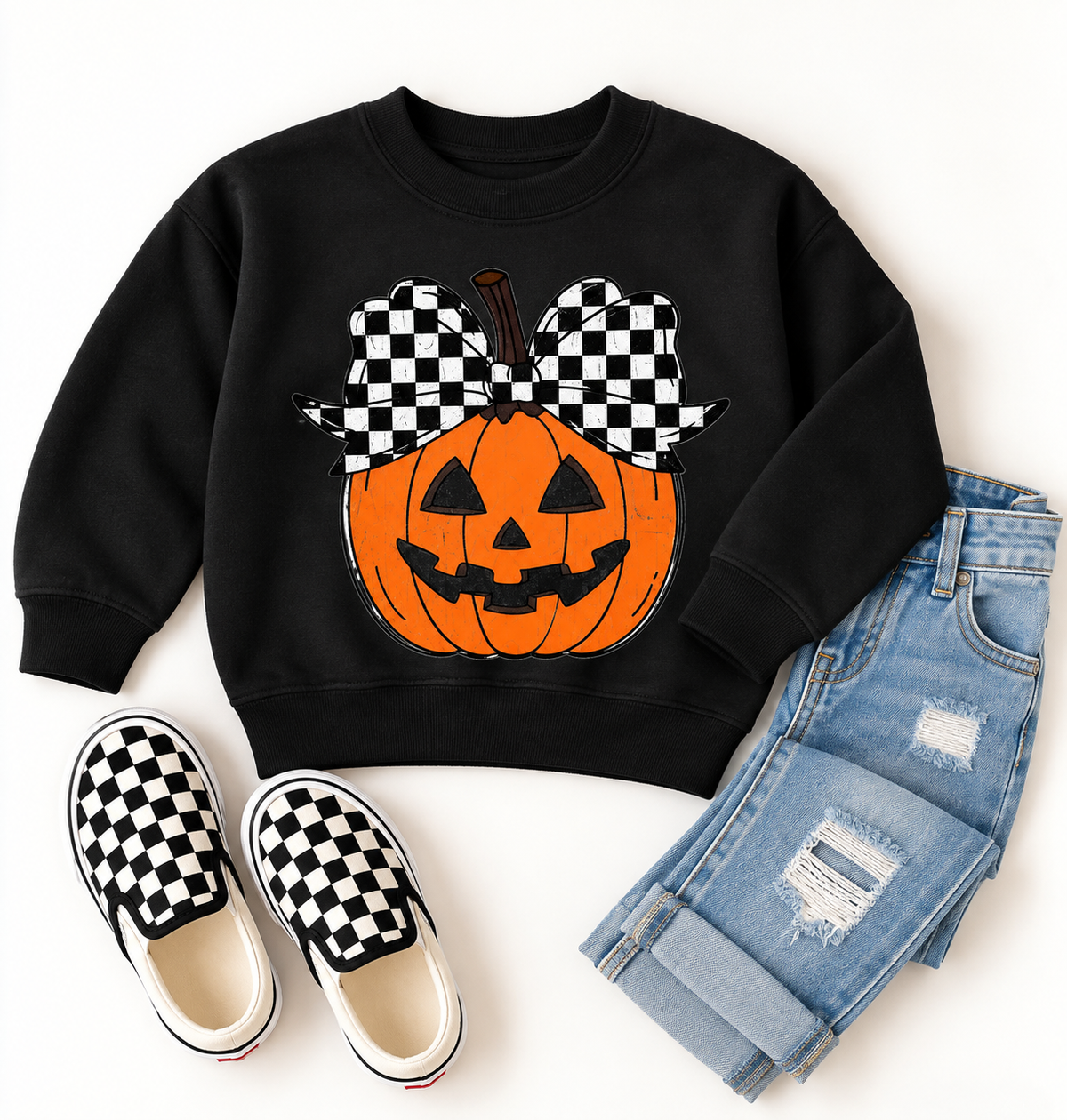Girl Jack-o'-lantern Crewneck || MADE TO ORDER ||
