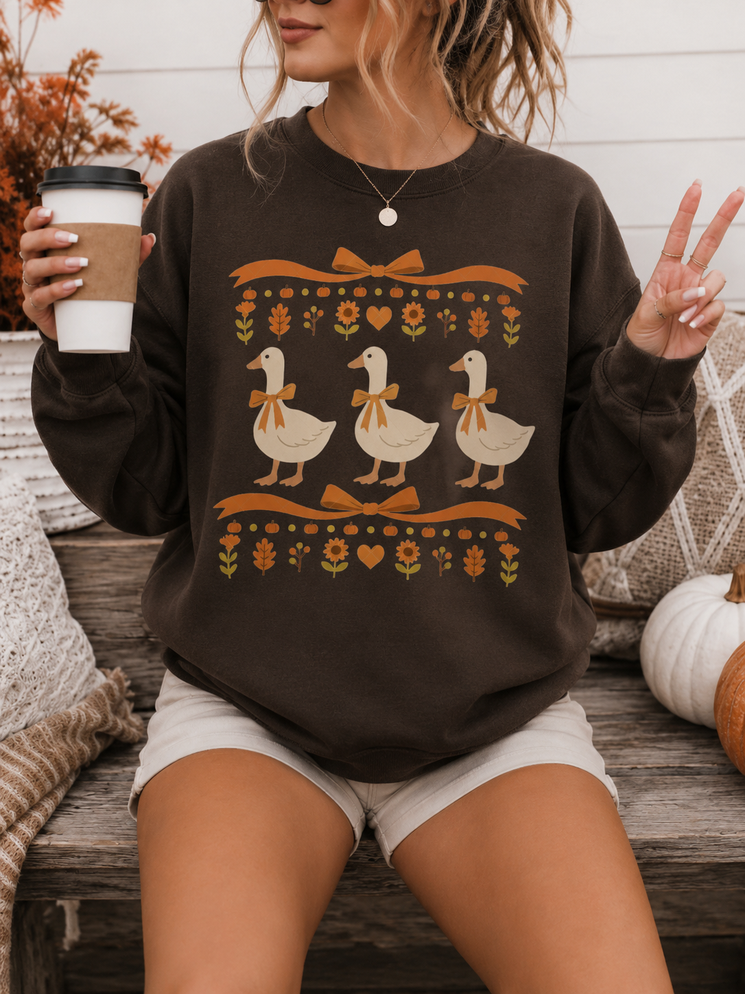 Autumn Goose Crewneck || MADE TO ORDER ||
