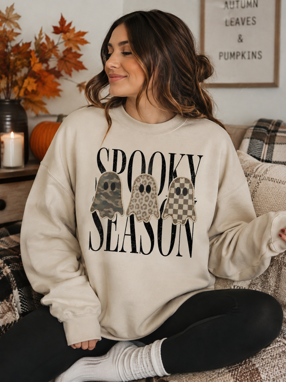 Spooky Season Ghosts Crewneck || MADE TO ORDER ||