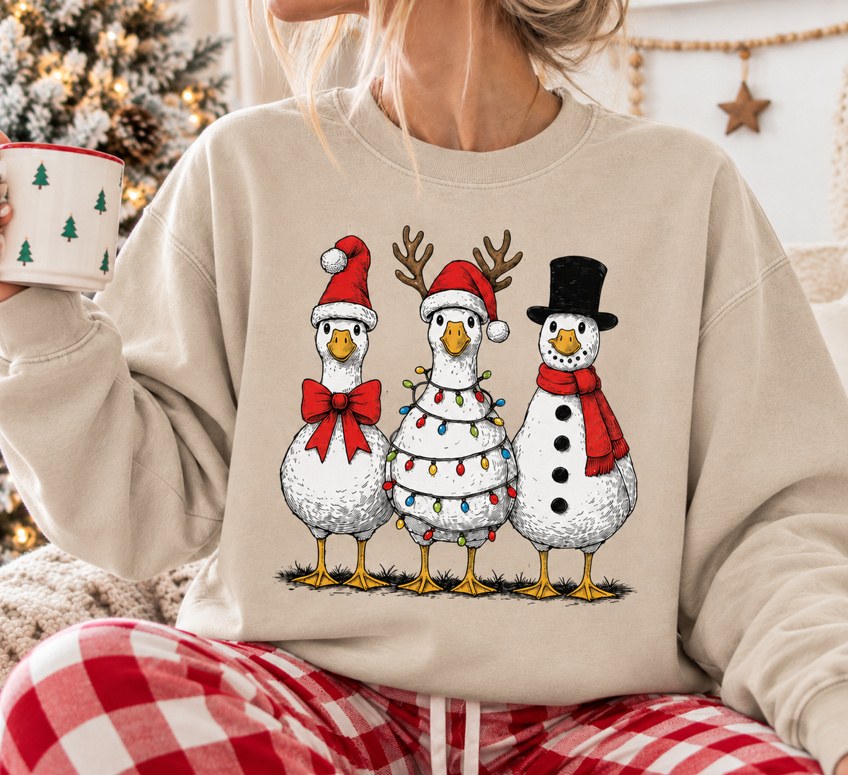 Festive Goose Crewneck || MADE TO ORDER ||