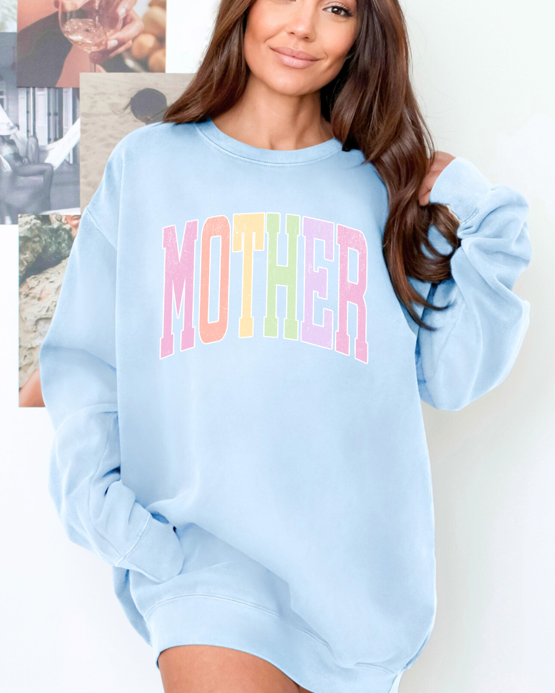 Pastel Mother CC Graphic Crewneck|| MADE TO ORDER ||