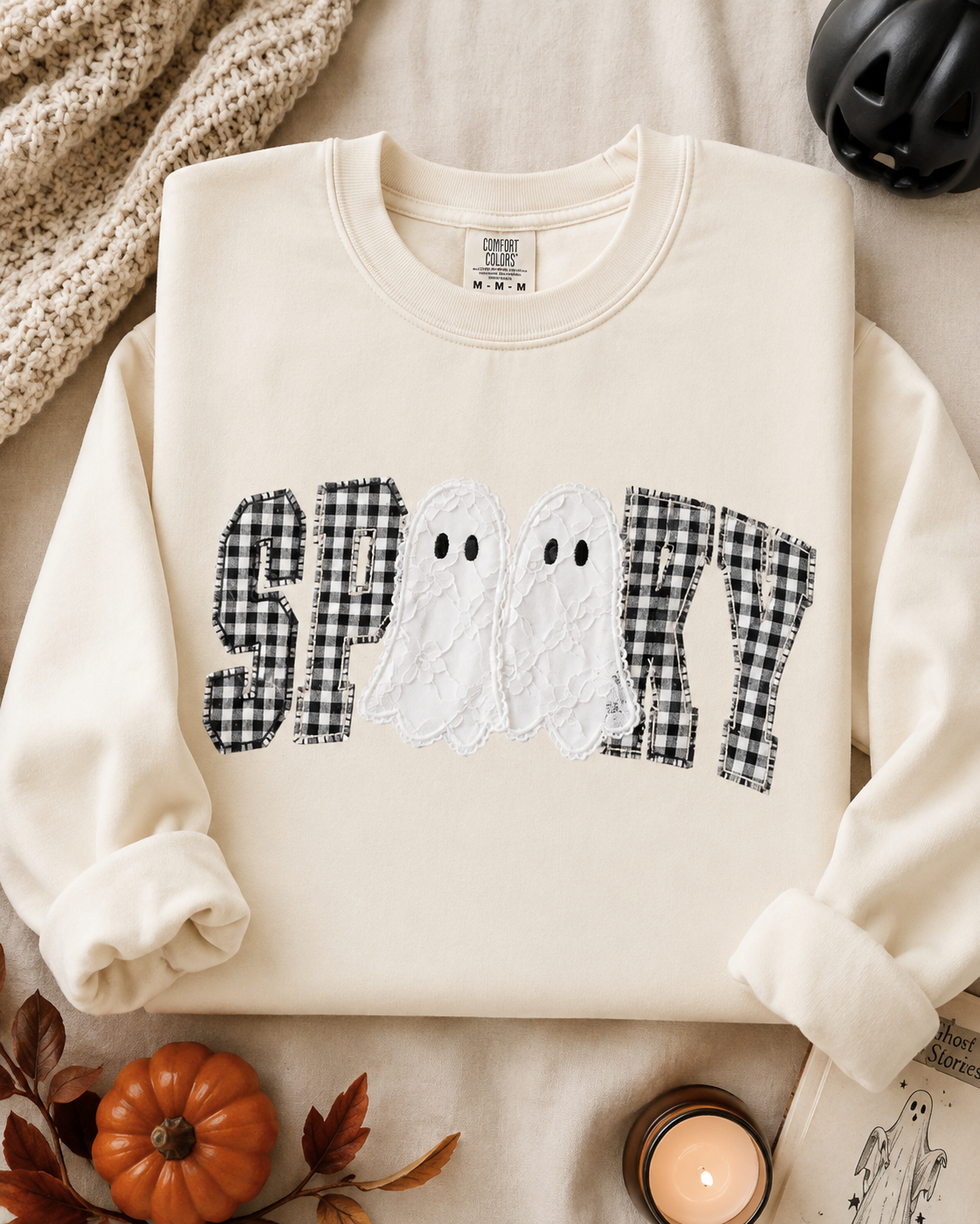 Spooky Gingham CC Crewneck || MADE TO ORDER ||
