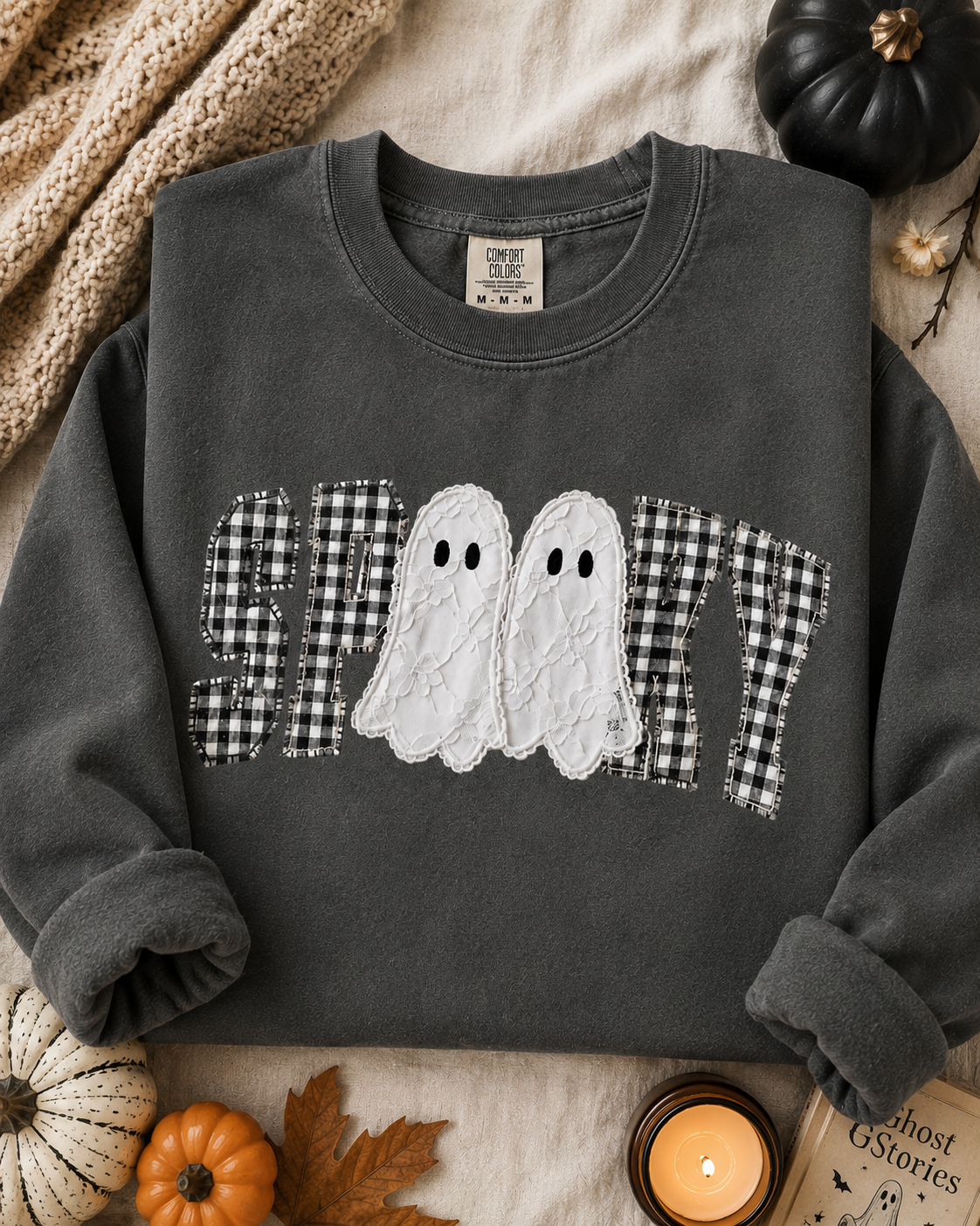 Spooky Gingham CC Crewneck || MADE TO ORDER ||