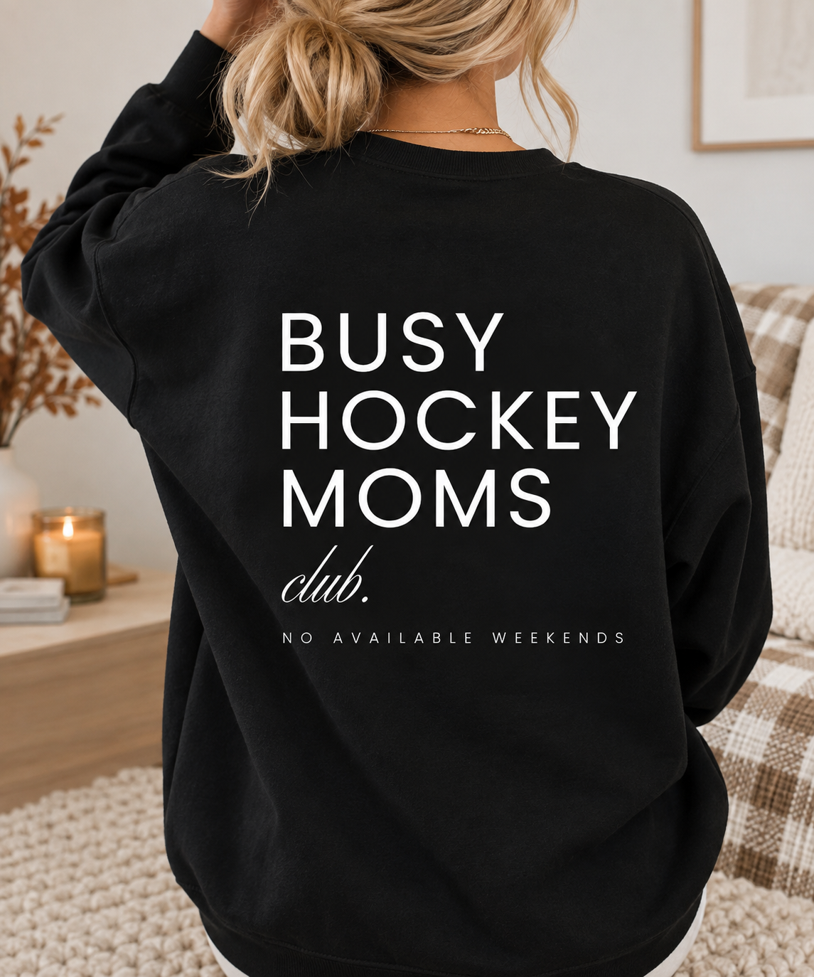 Busy Hockey Mom Crewneck || MADE TO ORDER ||