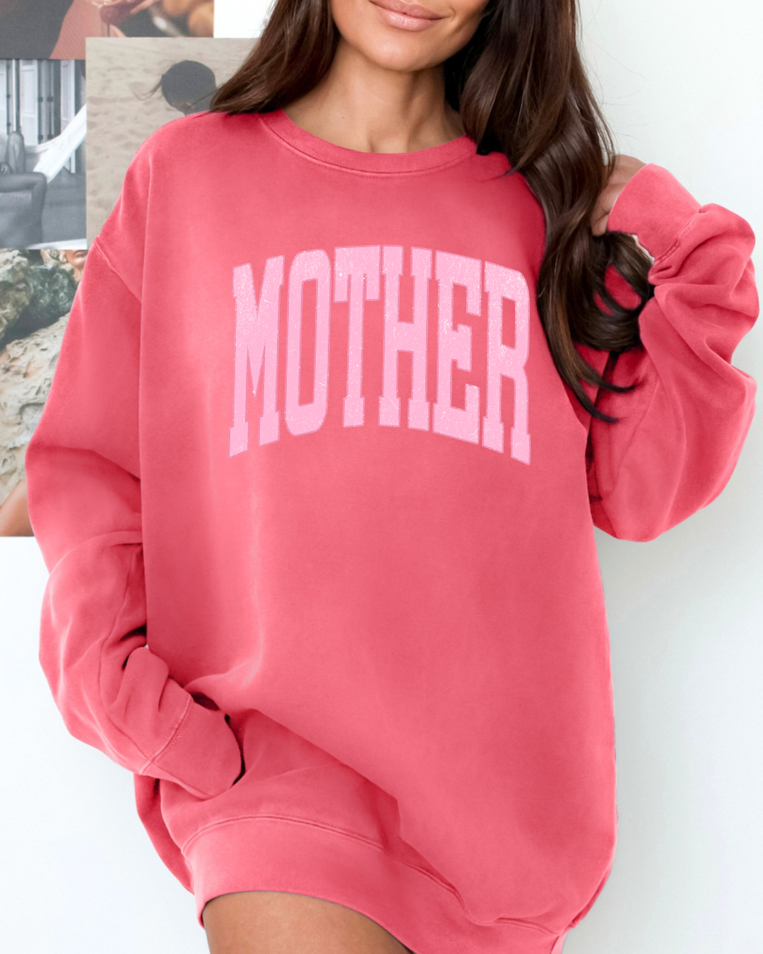 Pink Mother CC graphic crewneck || MADE TO ORDER ||