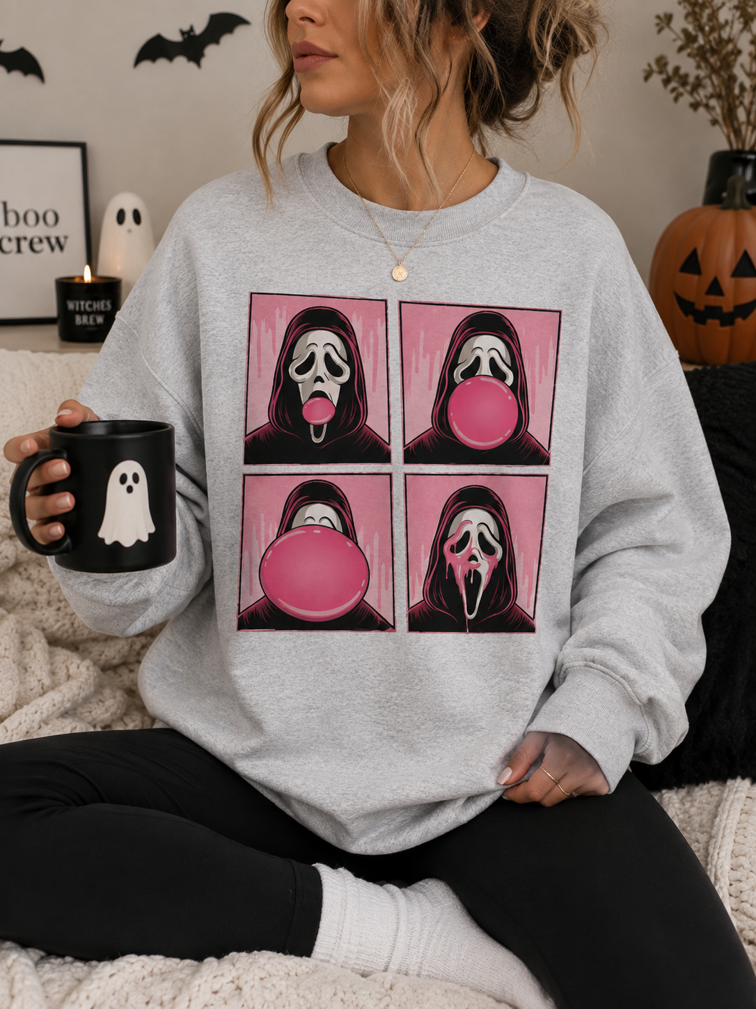 Bubblegum Screams Crewneck || MADE TO ORDER ||