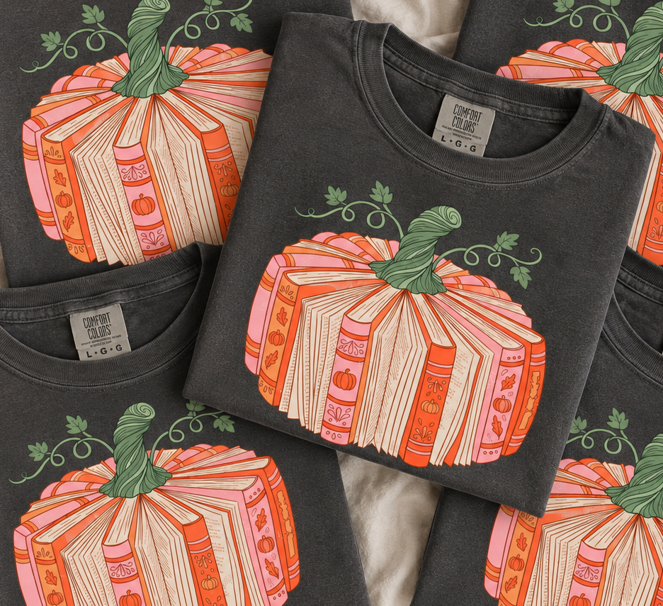 Pumpkin Pages Tee || MADE TO ORDER ||