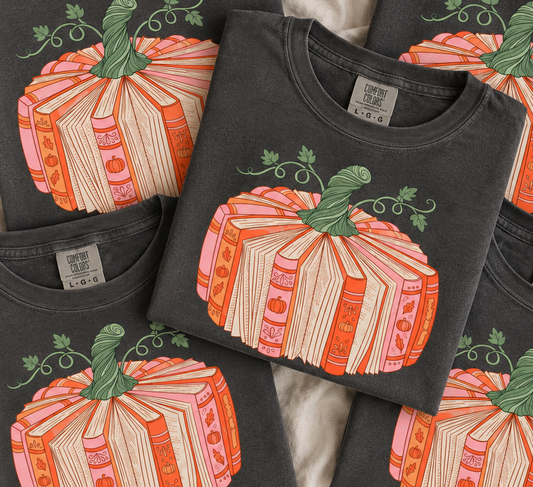 Pumpkin Pages Tee || MADE TO ORDER ||