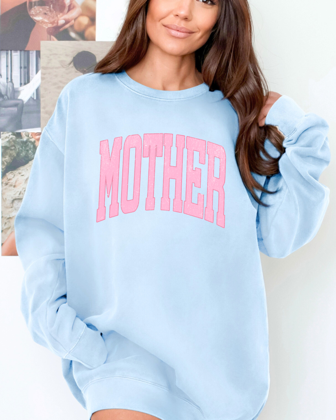 Pink Mother CC graphic crewneck || MADE TO ORDER ||
