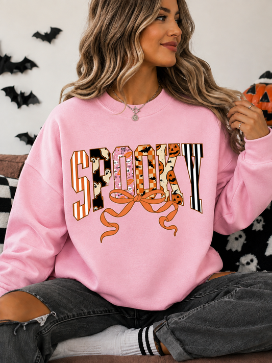 Spooky Bow Crewneck || MADE TO ORDER ||