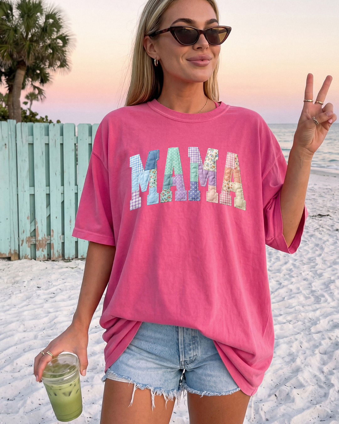 Faux Patch MAMA CC graphic tee || MADE TO ORDER ||