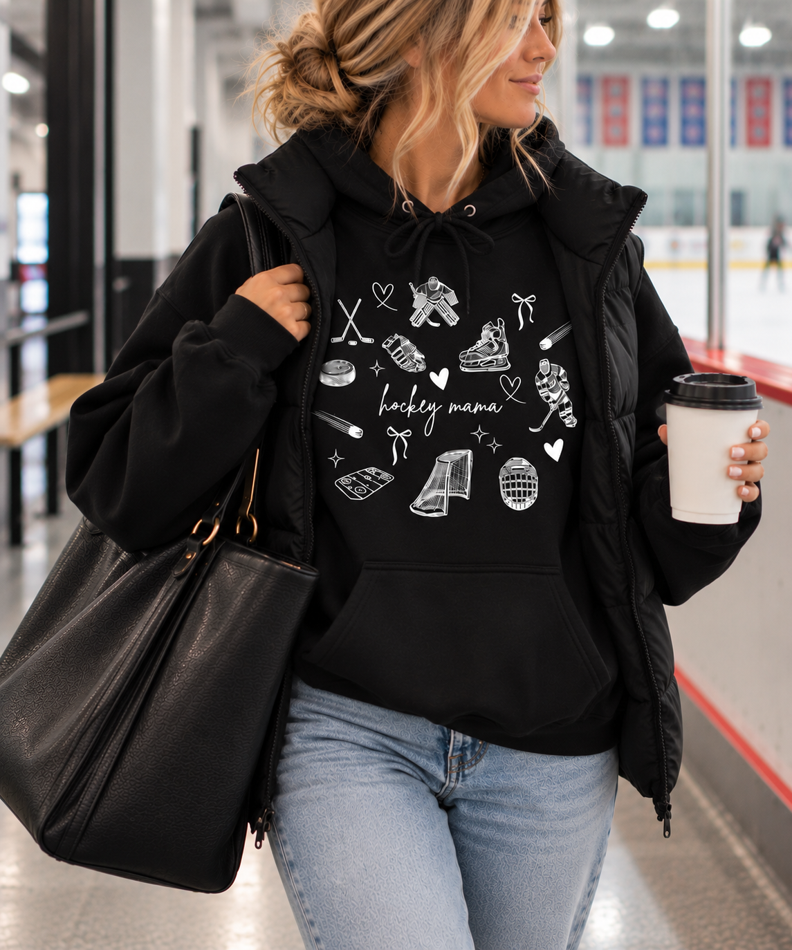 Hockey mama Crewneck/Hoodie || MADE TO ORDER ||