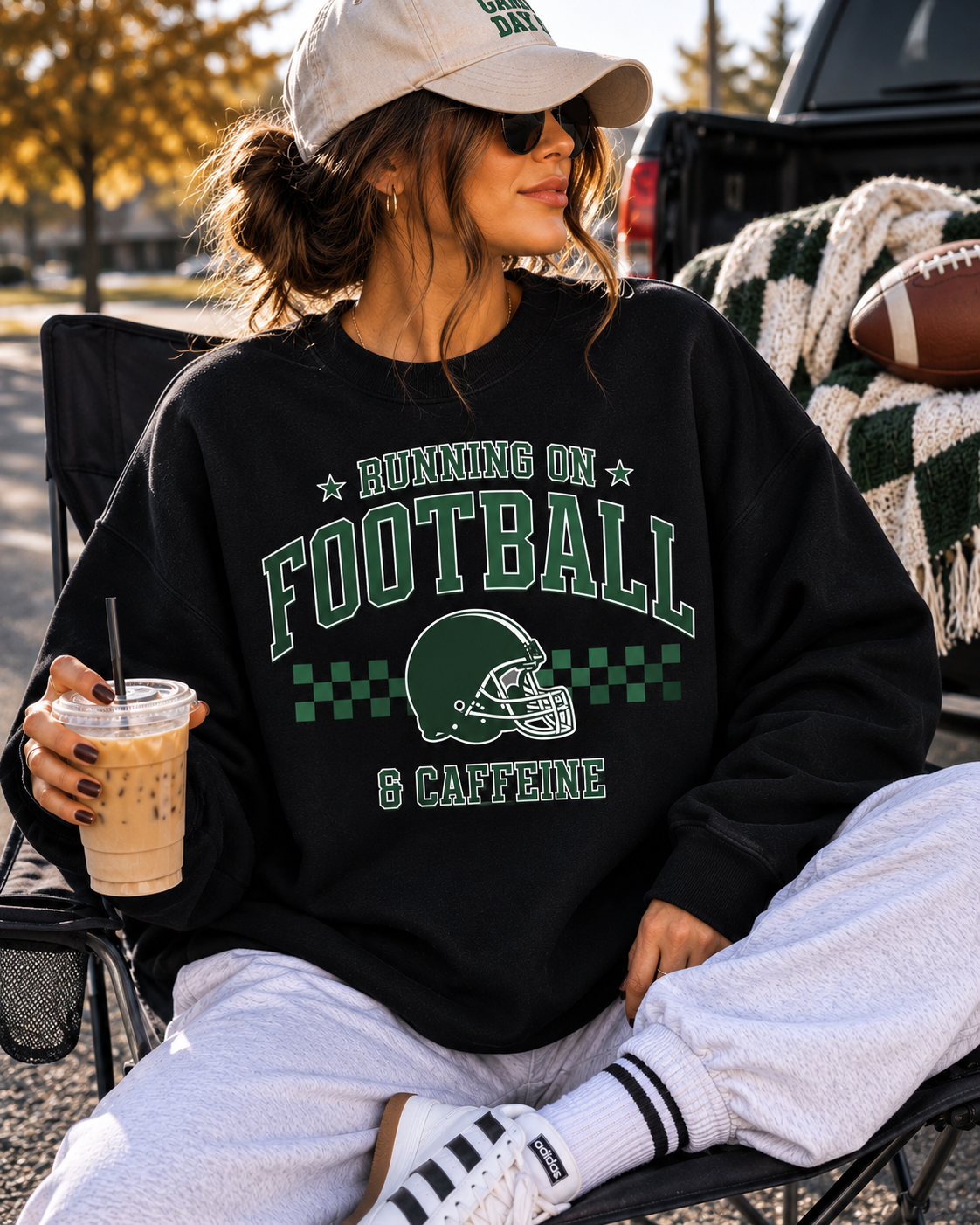 Football and Caffeine Crewneck || MADE TO ORDER ||