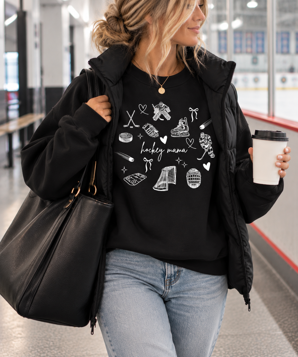 Hockey mama Crewneck/Hoodie || MADE TO ORDER ||