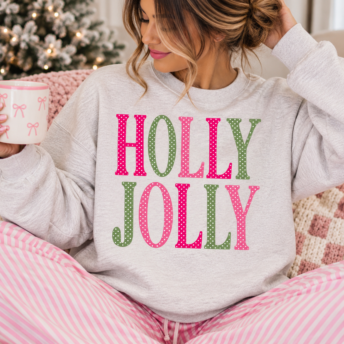 Holly Jolly Crewneck || MADE TO ORDER ||