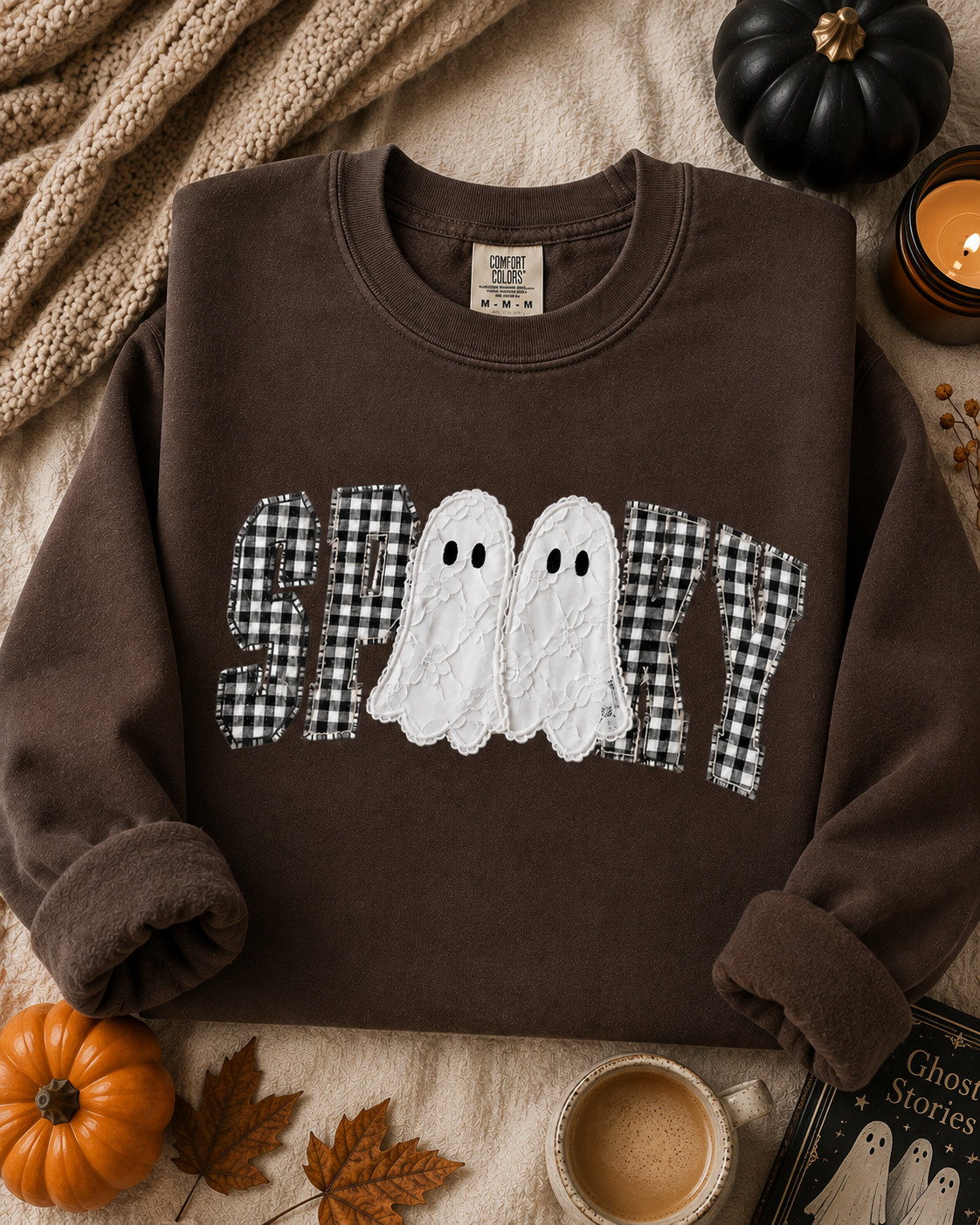 Spooky Gingham CC Crewneck || MADE TO ORDER ||