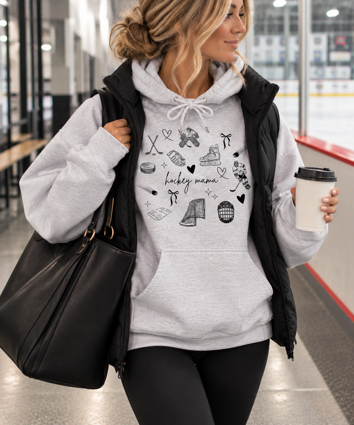 Hockey mama Crewneck/Hoodie || MADE TO ORDER ||