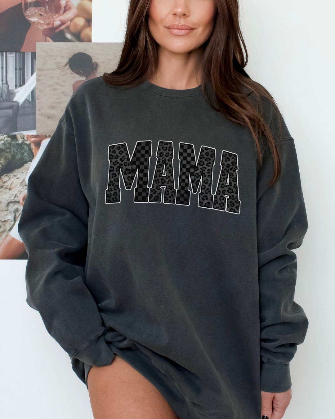 Mama Pepper Multi Print CC Graphic Crewneck || MADE TO ORDER ||